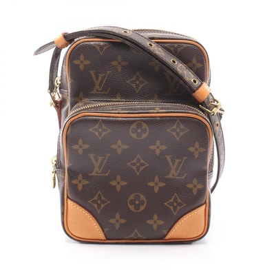 ルイ・ヴィトン LOUIS VUITTON アマゾン ショルダーバッグ バッグ PVCコーティングキャンバス レザー モノグラム レディース ブラウン系 M45236 【中古】