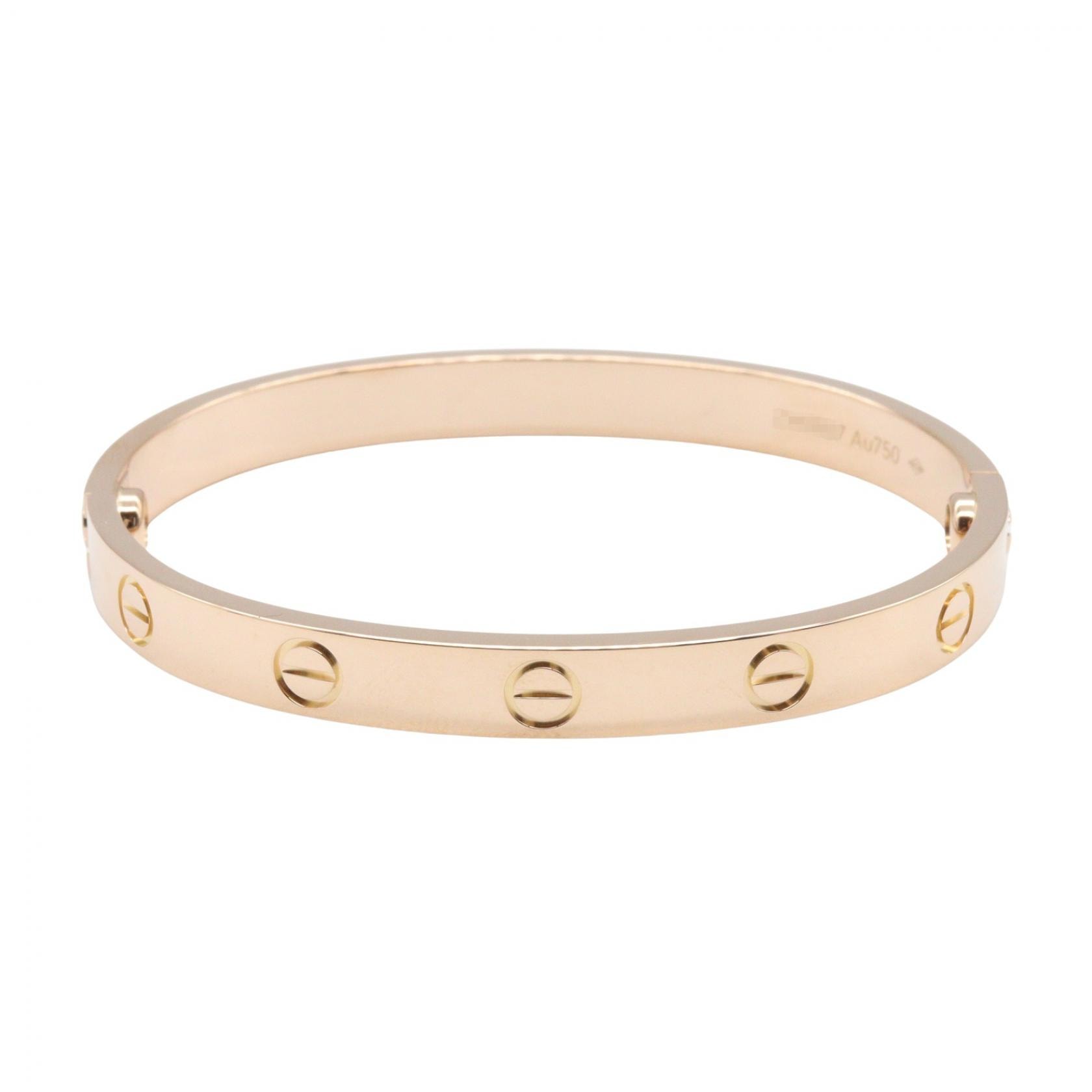 カルティエ CARTIER ラブブレス ブレスレット アクセサリー K18PG(ピンクゴールド) レディース ゴールド系 【中古】