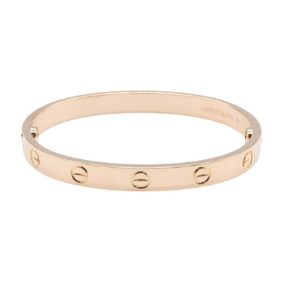 カルティエ CARTIER ラブブレス ブレスレット アクセサリー K18PG(ピンクゴールド) レディース ゴールド系 【中古】
