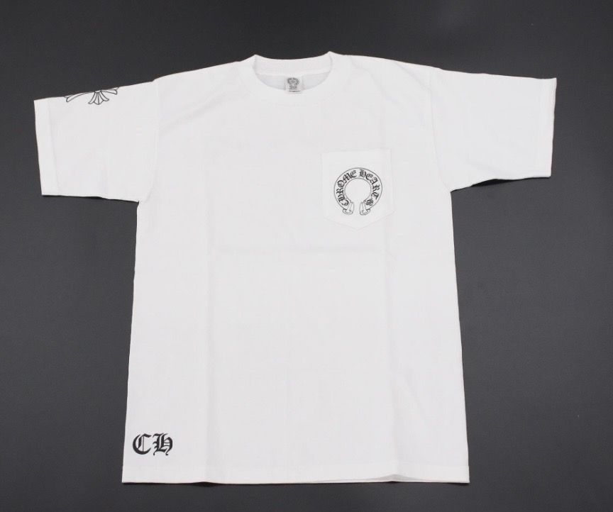Chrome Hearts Horseshoe Print Pocket T-Shirt "White"