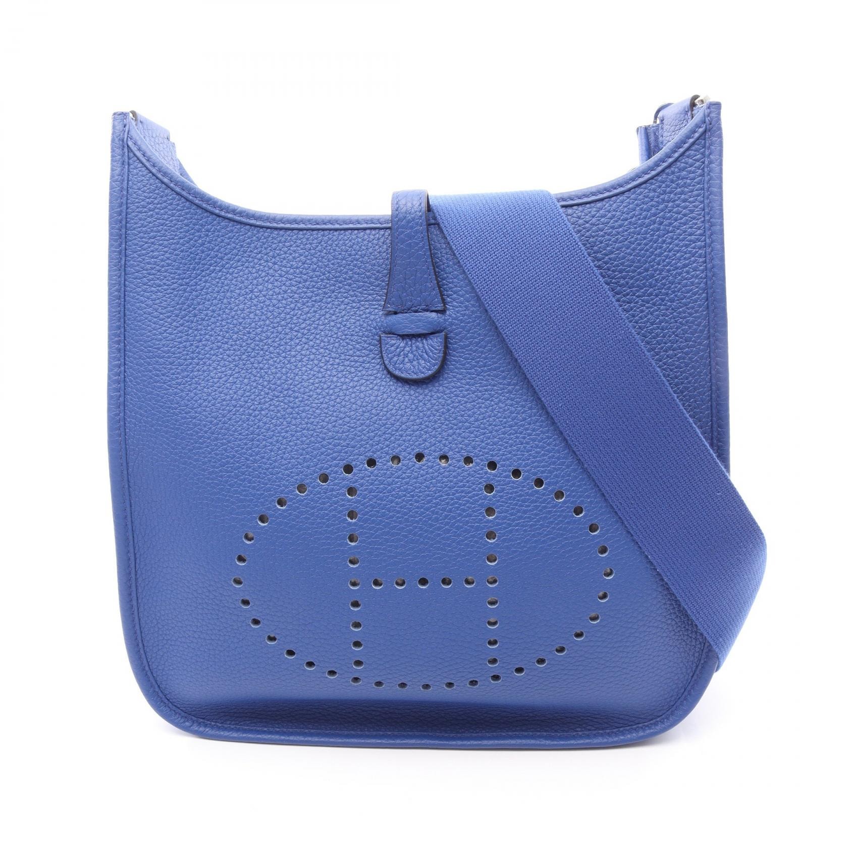 エルメス HERMES エヴリン 3 トロワ PM ショルダーバッグ バッグ レザー トリヨンクレマンス トリヨンクレマンス ブルーロワイヤル U刻印(2022年製造) レディース ブルー系 【中古】