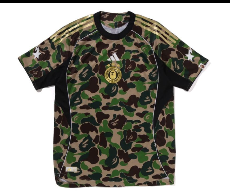 adidas x A BATHING APE BAPE Jersey Tops "Crew Green"