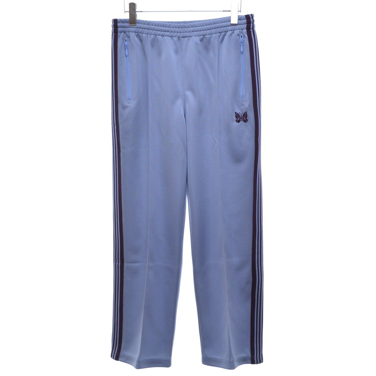 Needles NARROW TRACK PANT - POLY SMOOTH "Sax"