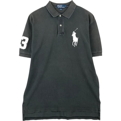 古着 ラルフローレン Ralph Lauren POLO by Ralph Lauren CUSTOM FIT ビッグポニー 半袖 ポロシャツ メンズL相当/eaa622194