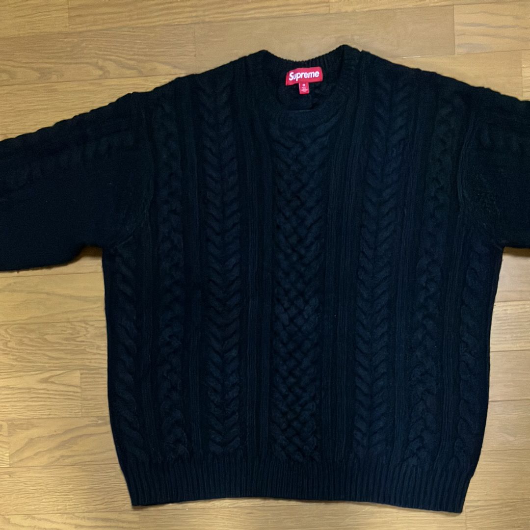 Supreme Applique Cable Knit Sweater 