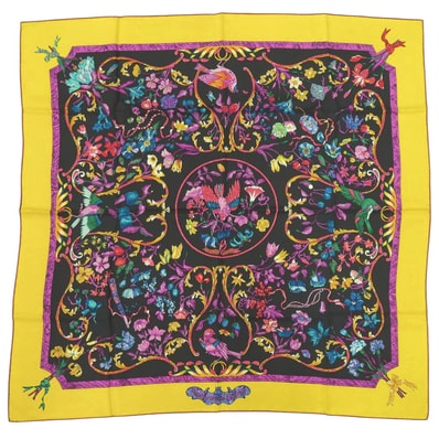 エルメス カレ90 洋の石と西洋の石細工 PIERRES d'