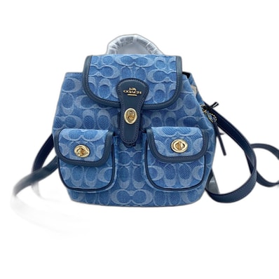 コーチ COACH ハドリーミニバッグ シグネチャー リュック・デイパック キャンバス【中古】
