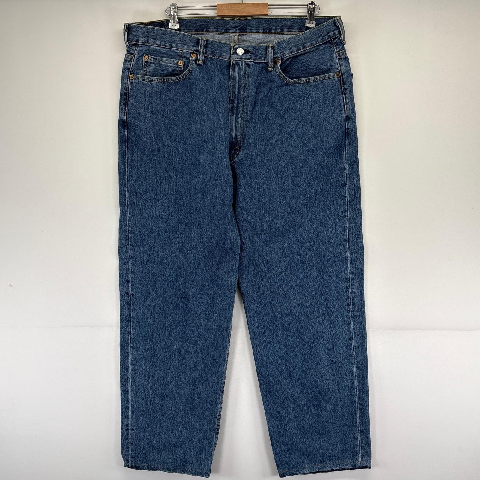 古着 リーバイス Levi's デニム パンツ 550 テーパード Gパン 大きいサイズ バギー W40×L30  ブルー系 メンズ