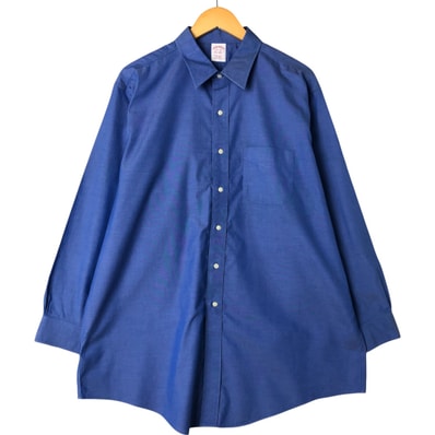 古着 ブルックスブラザーズ Brooks Brothers Est.1818 長袖 コットンシャツ メンズL相当/eaa560848