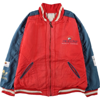 古着 90年代 アディダス adidas トレフォイルロゴ BARCELONA DRAGONS バルセロナドラゴンズ 中綿ジャケット パファージャケット メンズL相当 ヴィンテージ/eaa674728