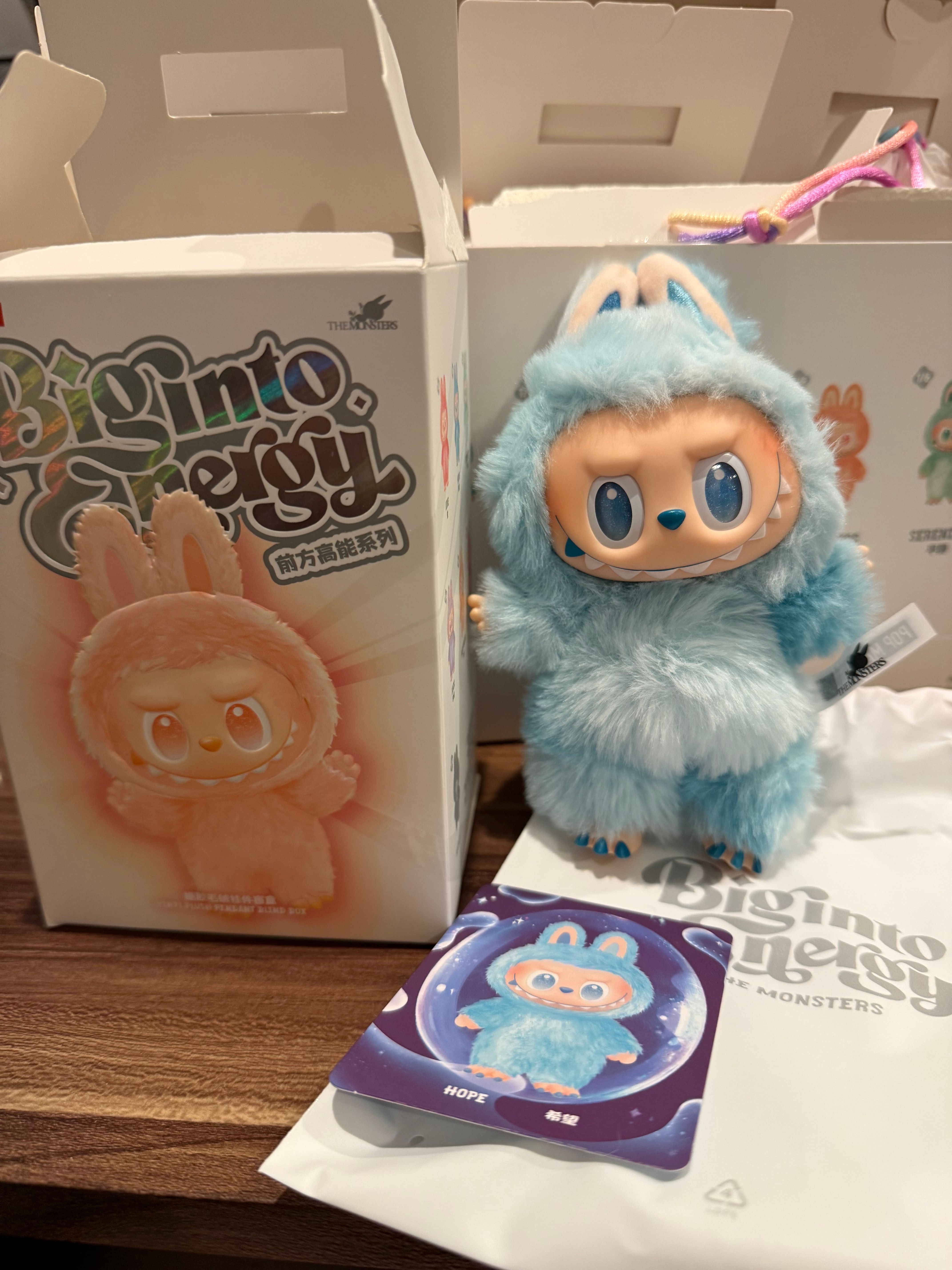 POP MART THE MONSTERS (LABUBU) Big into Energy Series Plush Pendant HOPE