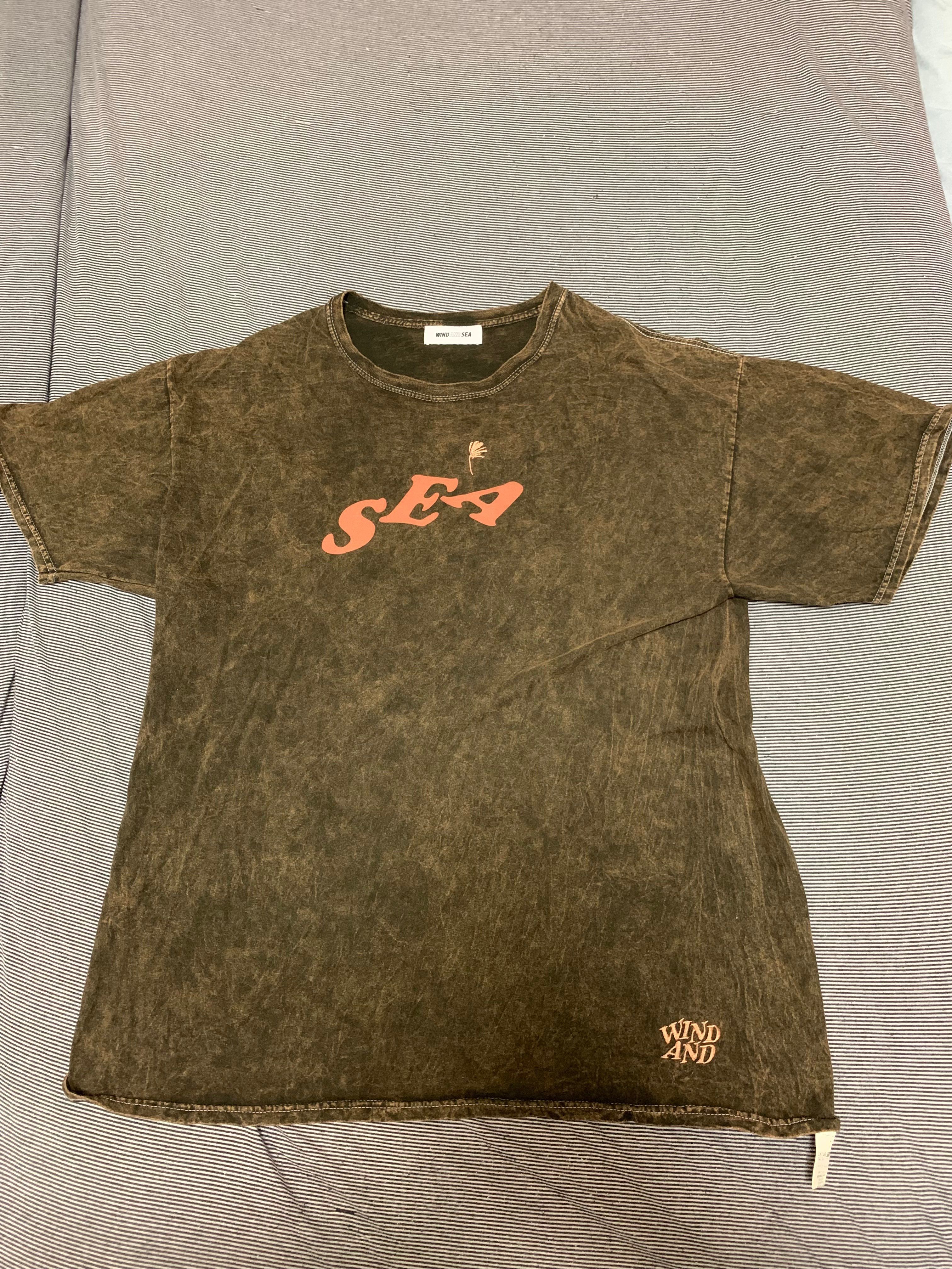 SAINT MXXXXXX x WIND AND SEA J.Fresh Circle M "Wash" T Shirt Brown "Wash"