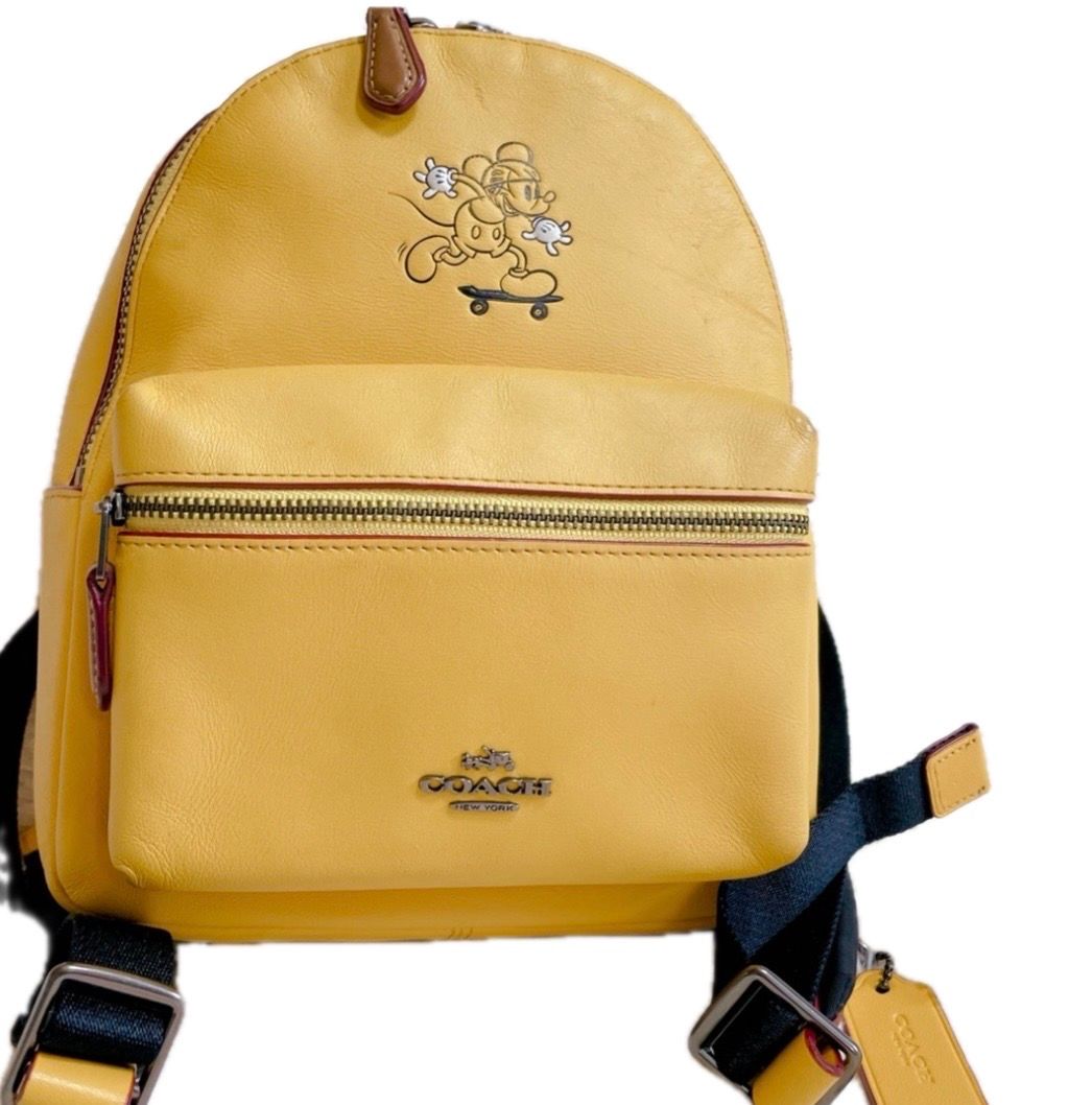 美品 COACH コーチ ディズニー スケボー コラボ リュック バックパック