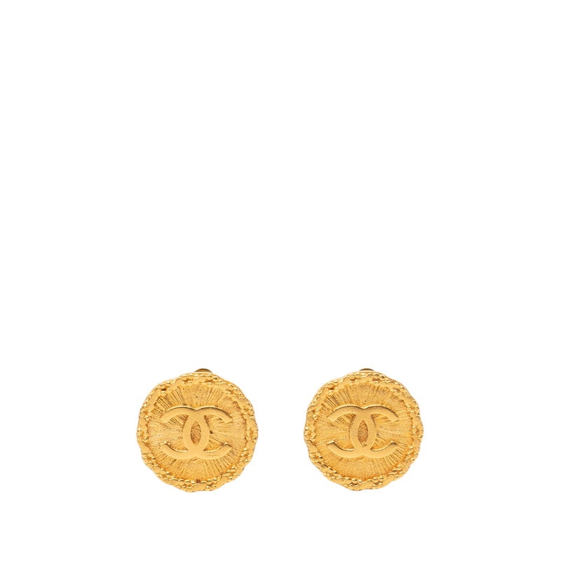 シャネル ココマーク ヴィンテージ イヤリング 95A ゴールド メッキ レディース CHANEL 【中古】