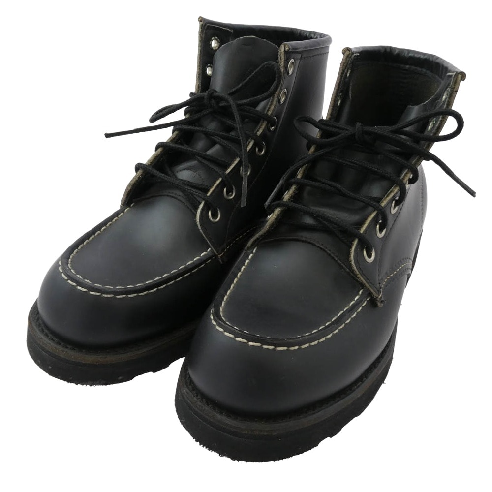 RED WING レッドウィング ブーツ 8137 アイリッシュセッター レザー モックトゥ ブーツ ブラック系 6.5【中古】