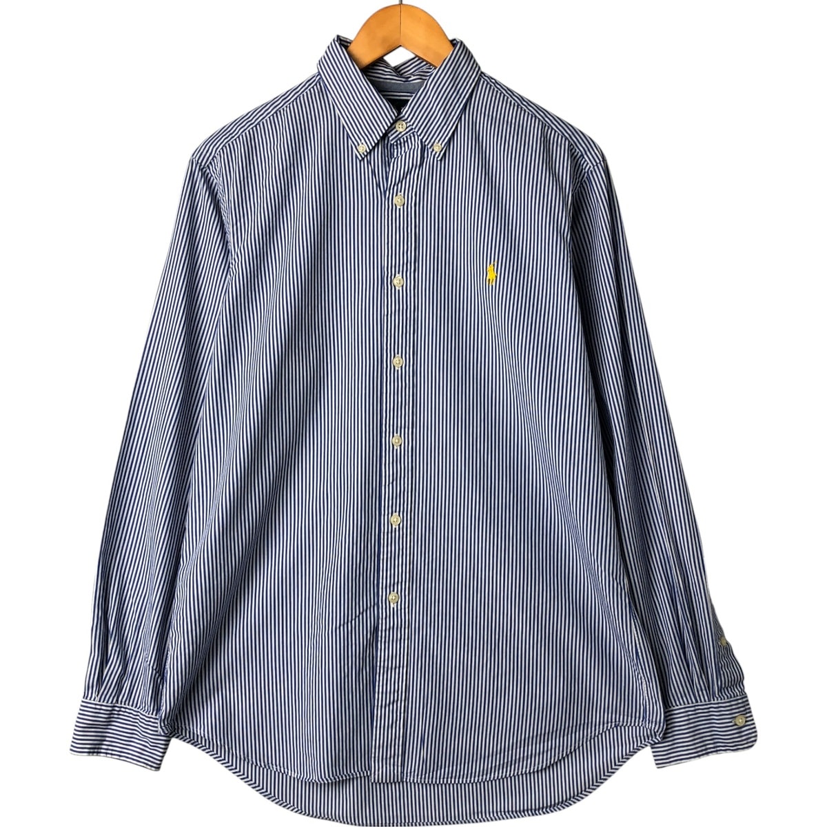 古着 ラルフローレン Ralph Lauren CLASSIC FIT 長袖 ボタンダウンストライプシャツ メンズM相当/eaa547839