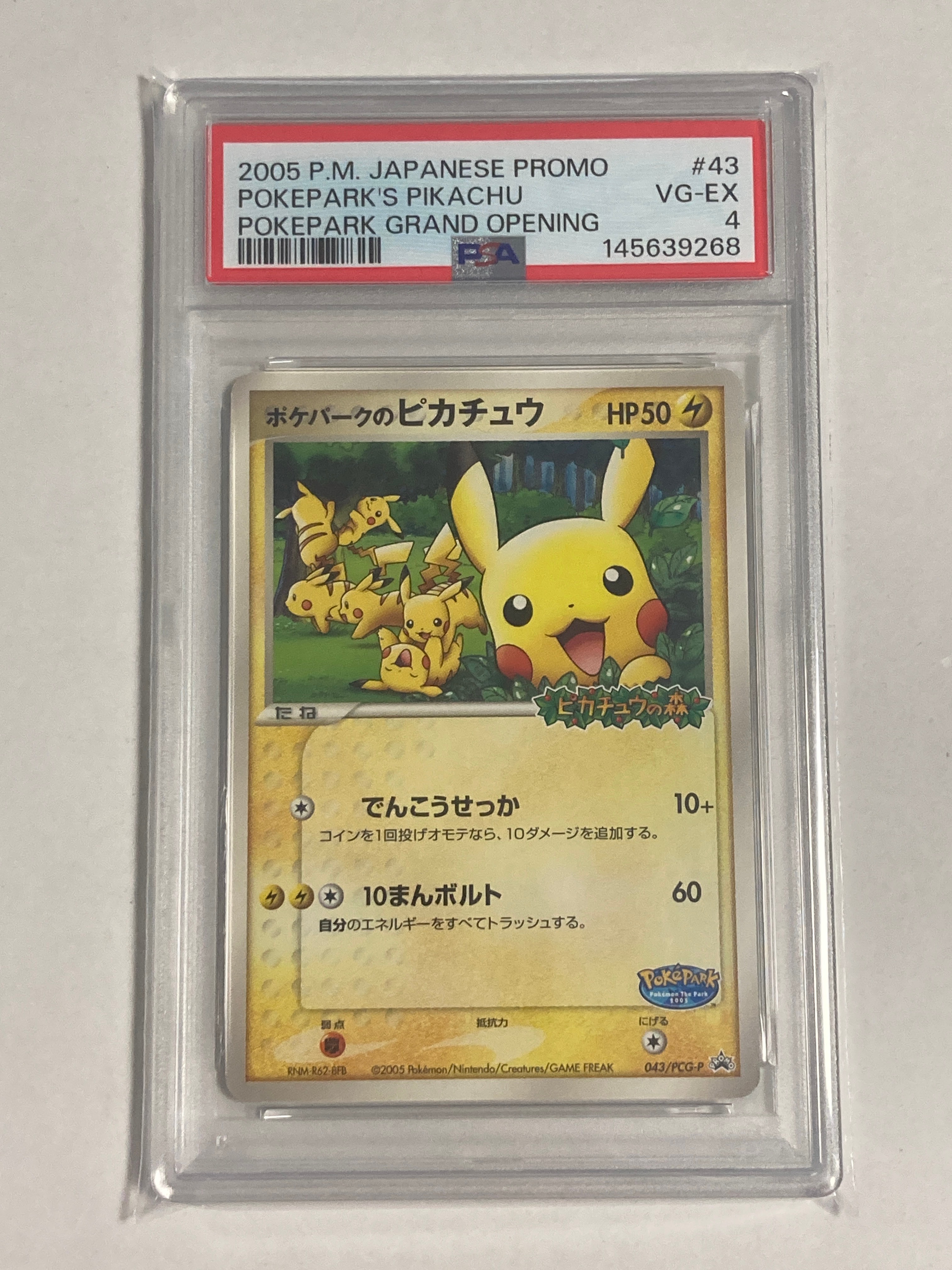 ポケパークのピカチュウ P [PCG-P 043](プロモーションカード「ポケパーク ルギアのくるくるシップ」)
