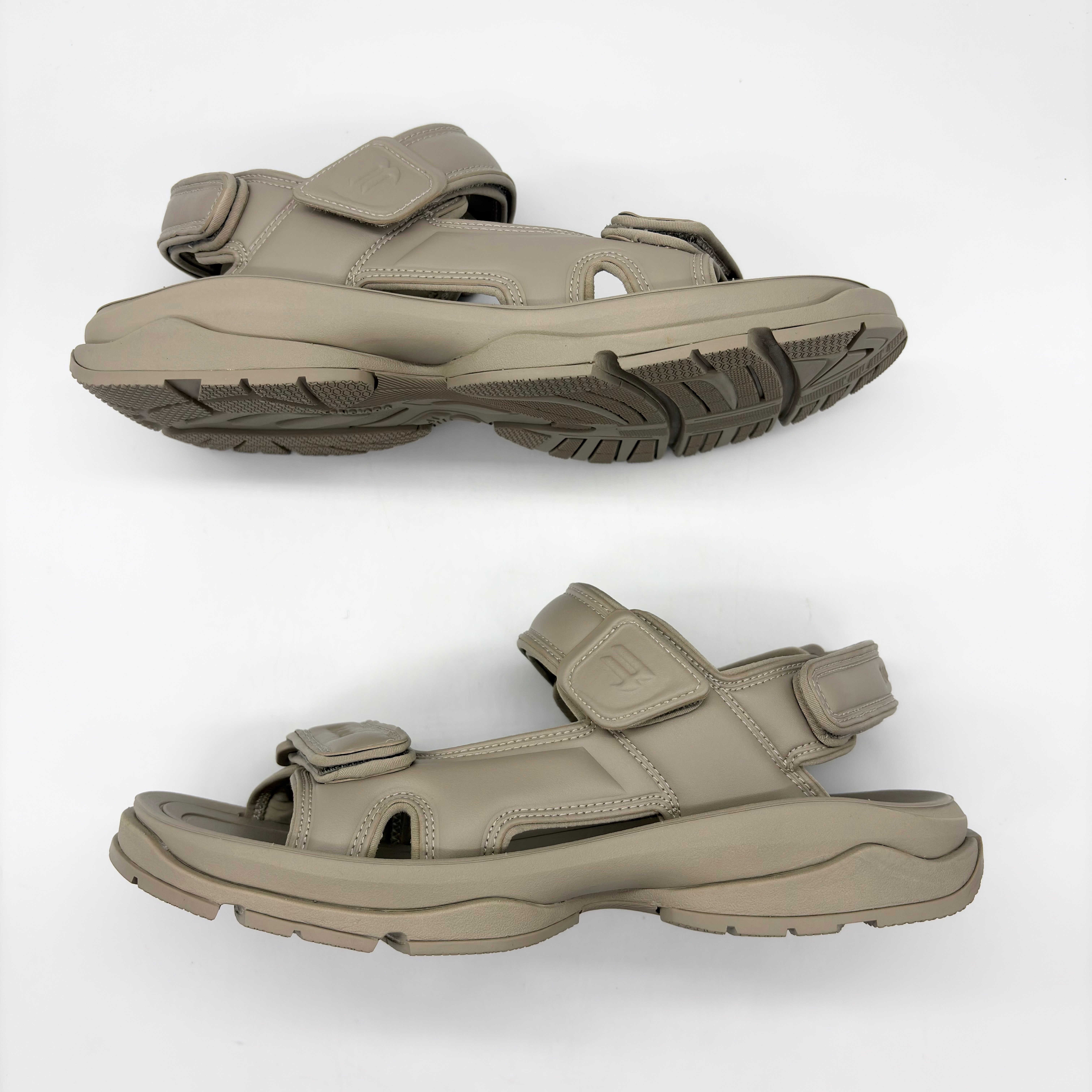 Balenciaga Men's Tourist Sandal in Taupe