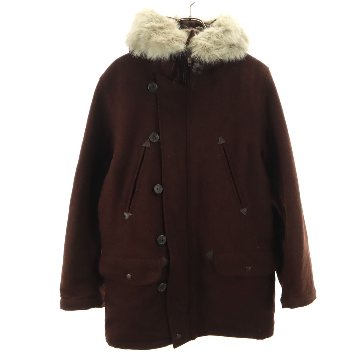 BEAMS ビームス TYPE N-3B ハリスツイード モッズコート M ブラウン Harris Tweed 中綿