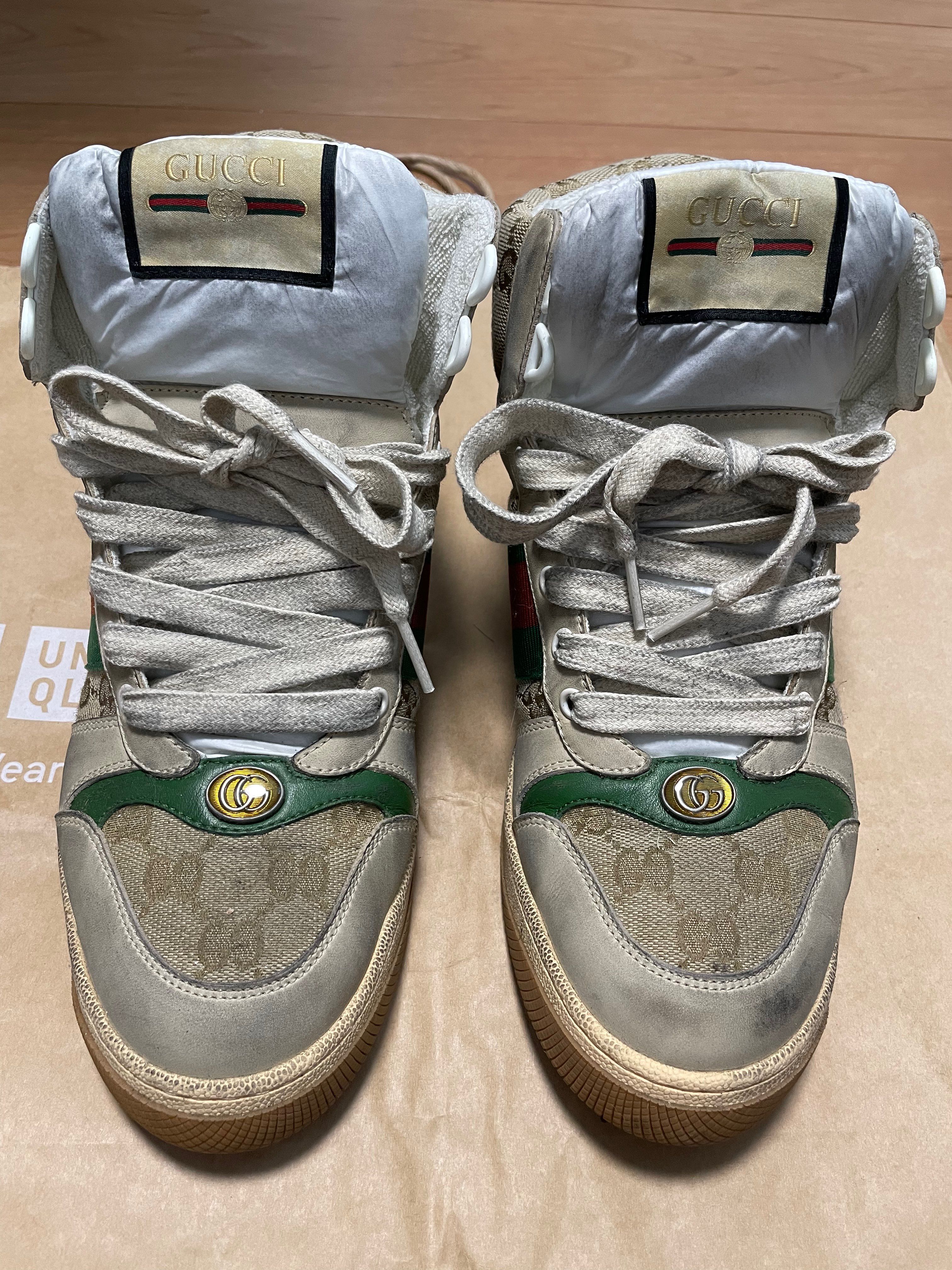 〔スクリーナー〕 GGキャンバス&レザー ハイカットスニーカー