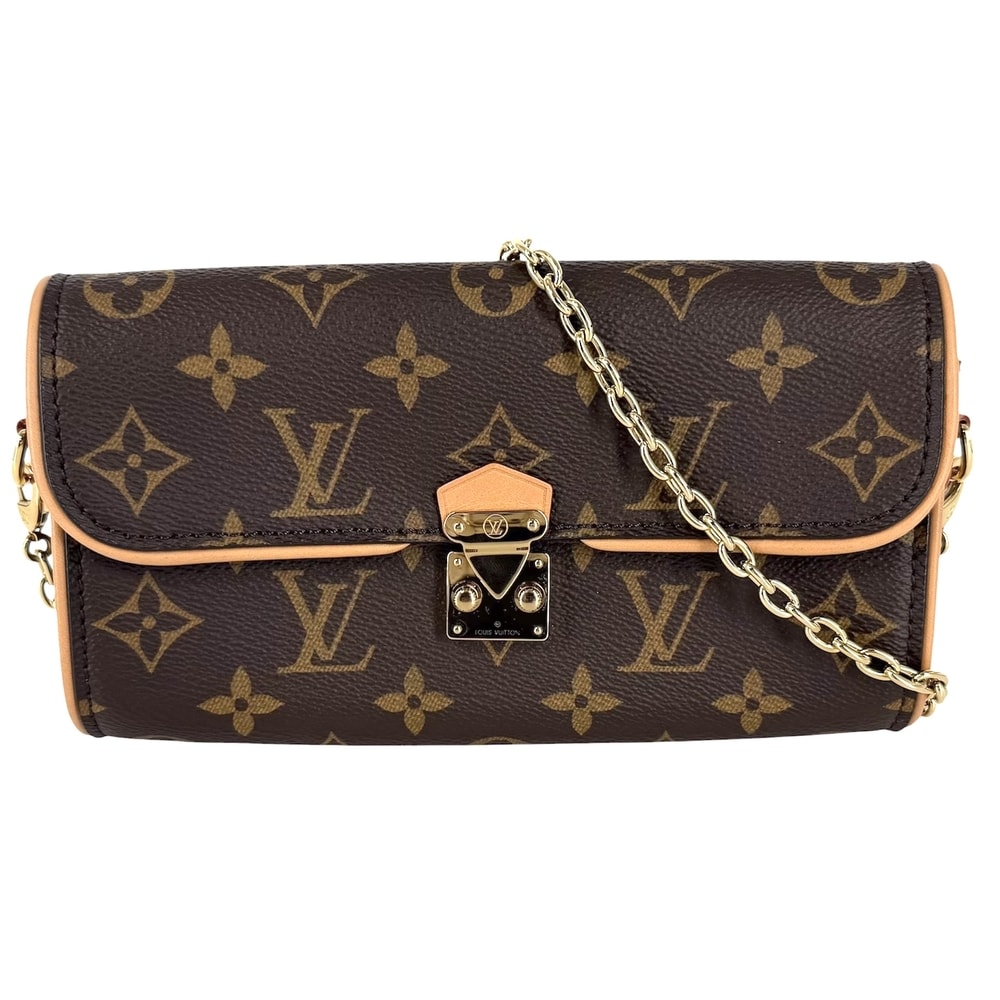 LOUIS VUITTON ルイヴィトン ハンドバッグ ポシェットカミーユ 肩掛け 斜め掛け モノグラムキャンバス M13566 PVCコーティングキャンバス  レザー   ブラウン 茶 ゴールド金具 レディース 美品【中古品】