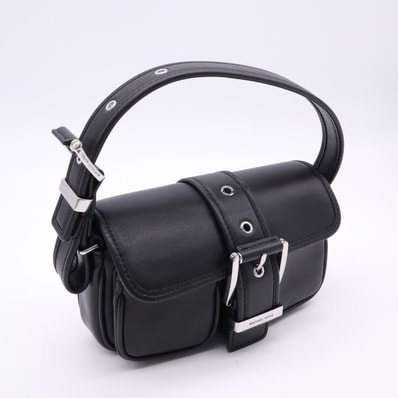 美品 Michael Kors マイケルコース スムースレザー COLBY エクストラスモール レザー ショルダー 32F4SBAU0L ハンドバッグ ブラック スムースレザー レディース