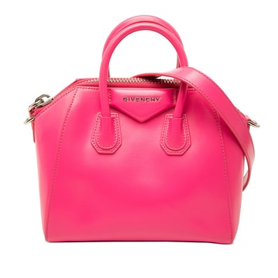 ジバンシー アンティゴナ ハンドバッグ ショルダーバッグ 2WAY ピンク レザー レディース Givenchy 中古