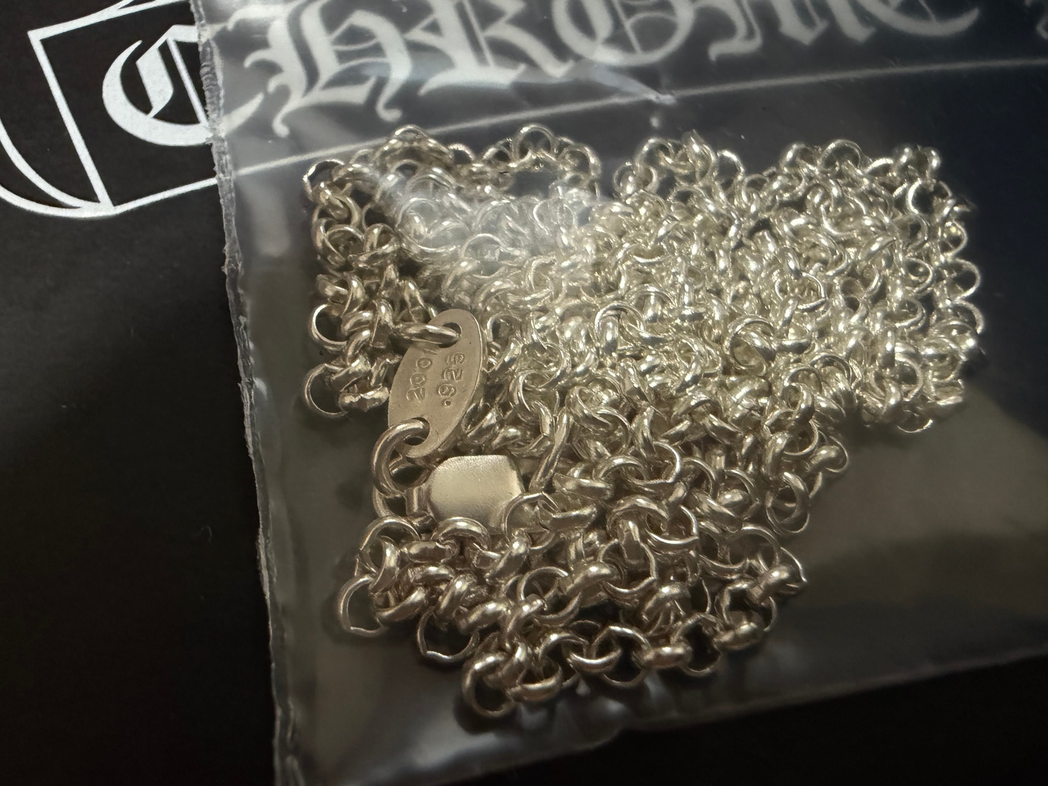 Chrome Hearts Roll Chain Necklace "Silver"