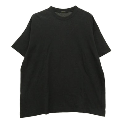 COMOLI コモリ 26SS D01-05033 Cotton Mesh Short Sleeve T-Shirt コットン メッシュ 半袖 Tシャツ ブラック系 1【中古】