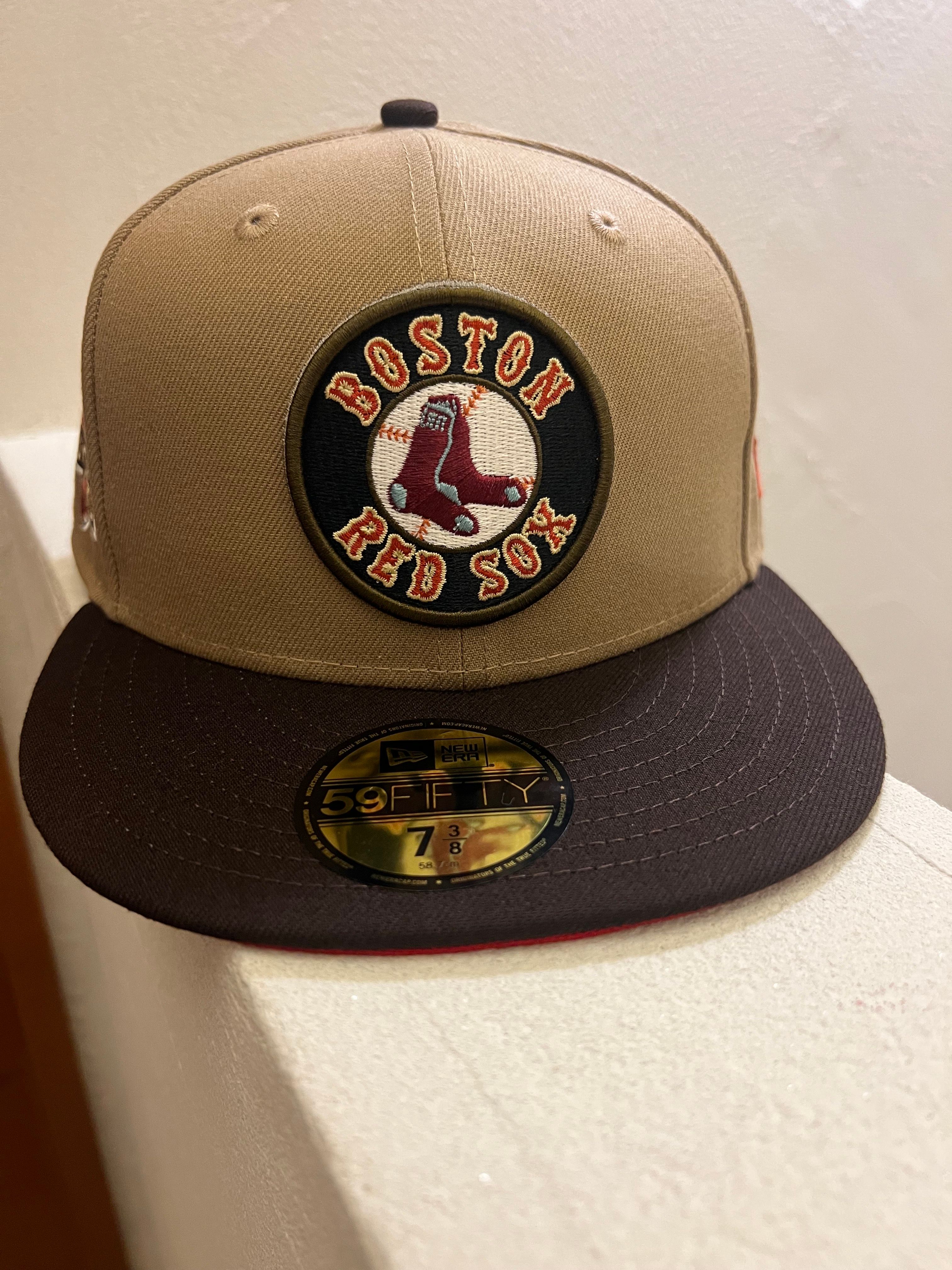 NEW ERA BOSTON RED SOX FENWAY PARK 100 YEARS 59FIFTY "KHAKIxBURNT"