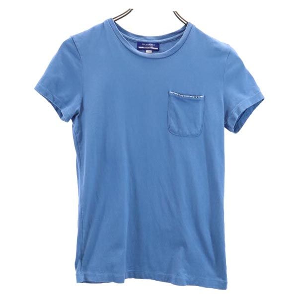 BURBERRY BLUE LABEL バーバリーブルーレーベル 半袖 Tシャツ M ブルー系 ポケT