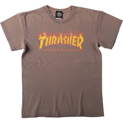 古着 スラッシャー THRASHER ファイヤーパターン サーフ スケートTシャツ メンズM相当/eaa672704
