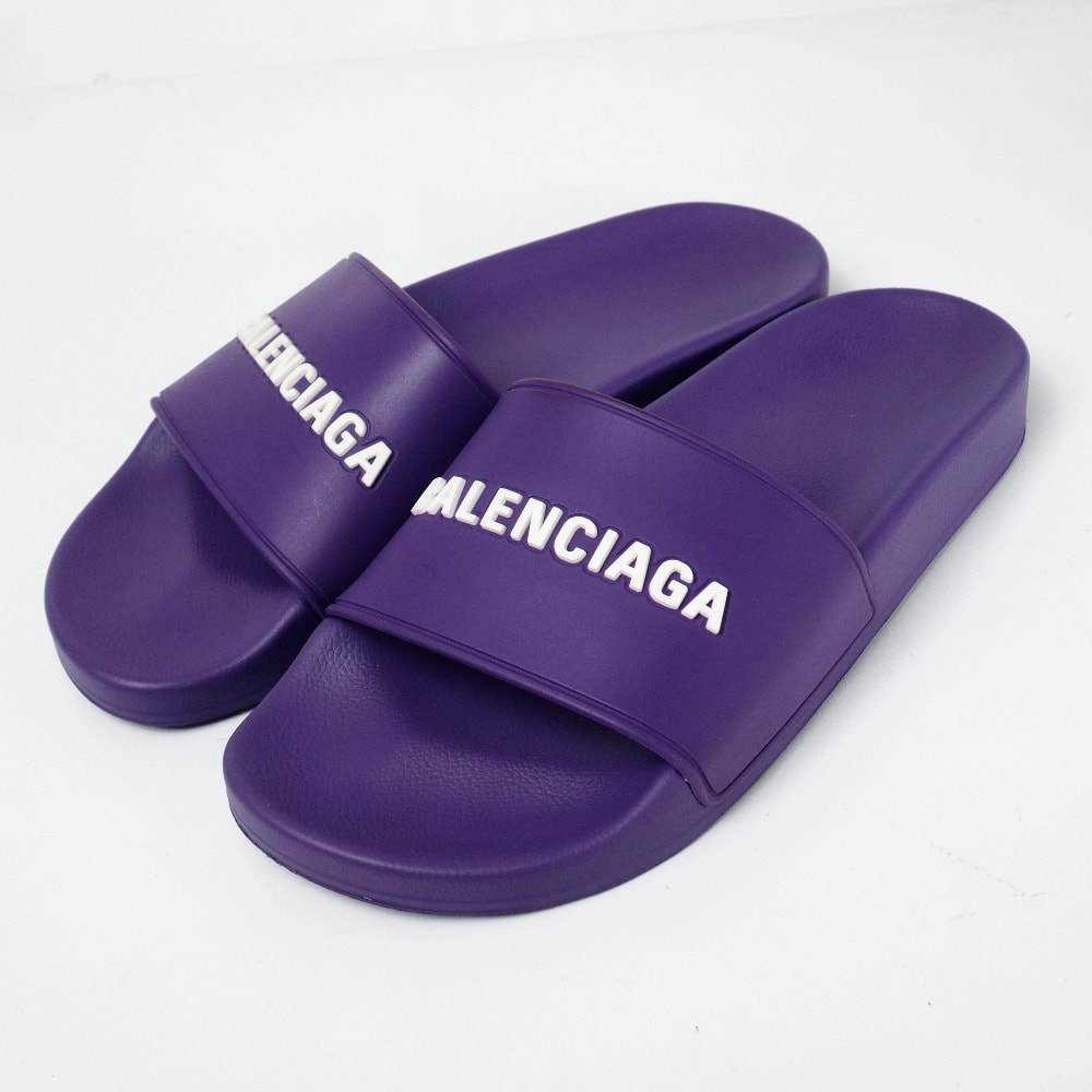 BALENCIAGA バレンシアガ Pool Slide サンダル サイズ38/25cm イタリア製 ブランド古着【中古】20260402/RA8826