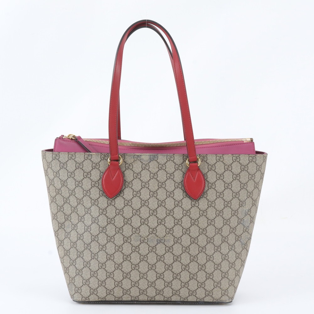 ■美品 グッチ GGスプリーム 415721 トート バッグ
