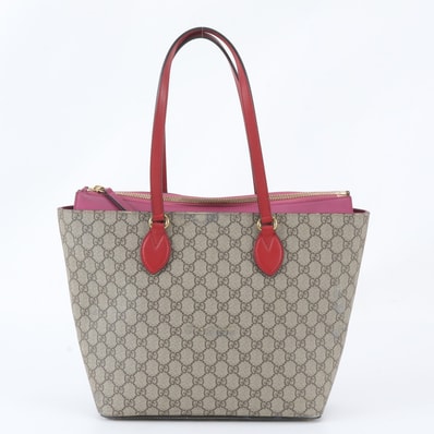 ■美品 グッチ GGスプリーム 415721 トート バッグ