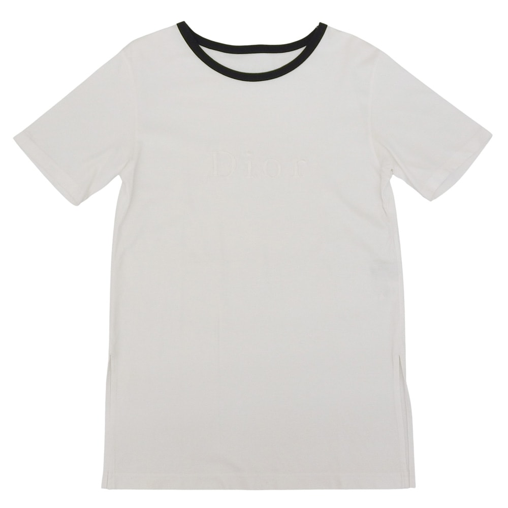 クリスチャンディオールスポーツ 美品 コットン 半袖 Tシャツ トップス レディース 白 ホワイト M Q7K0305 M