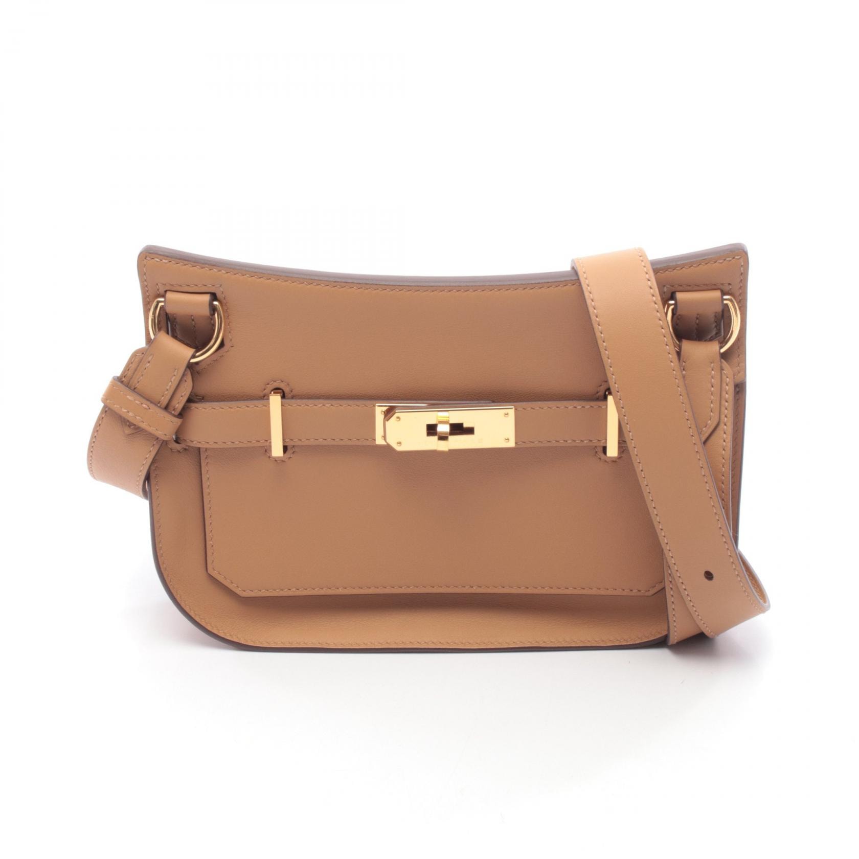 エルメス HERMES ジプシエール ミニ ショルダーバッグ バッグ レザー ヴォースイフト ビスキュイ K刻印(2025年製造) レディース ブラウン系 【中古】