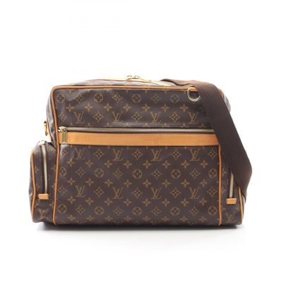 ルイ・ヴィトン LOUIS VUITTON サック スクウオッシュ ショルダーバッグ バッグ PVCコーティングキャンバス レザー モノグラム メンズ レディース ブラウン系 M92967 【中古】
