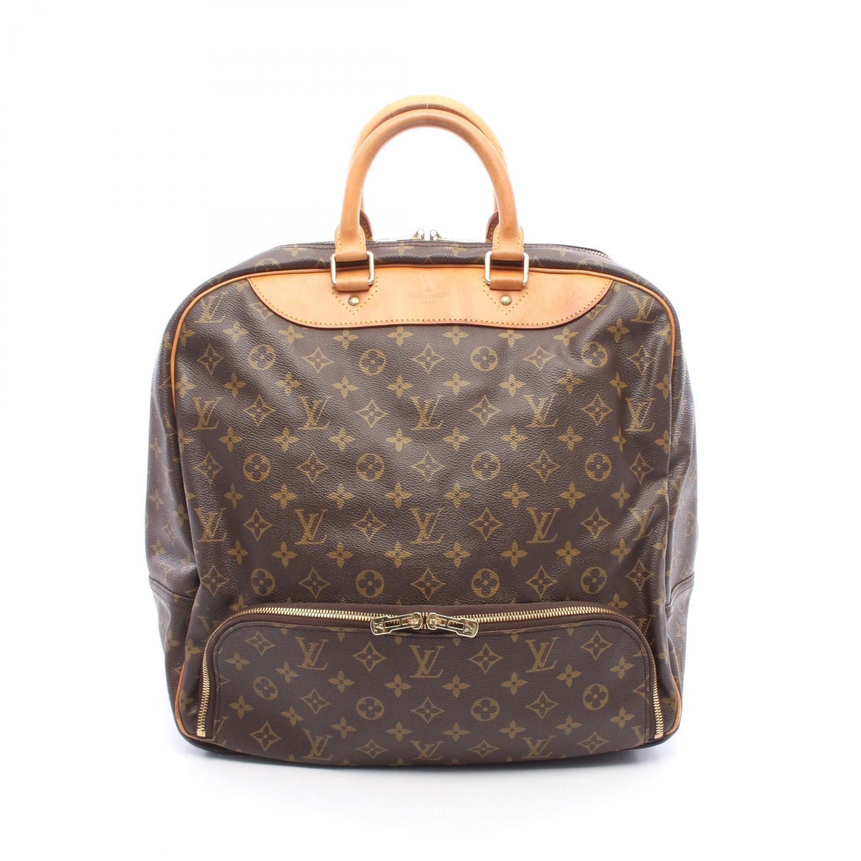ルイ・ヴィトン LOUIS VUITTON エヴァジオン モノグラム ボストンバッグ バッグ PVCコーティングキャンバス レザー メンズ レディース ブラウン系 M41443 【中古】