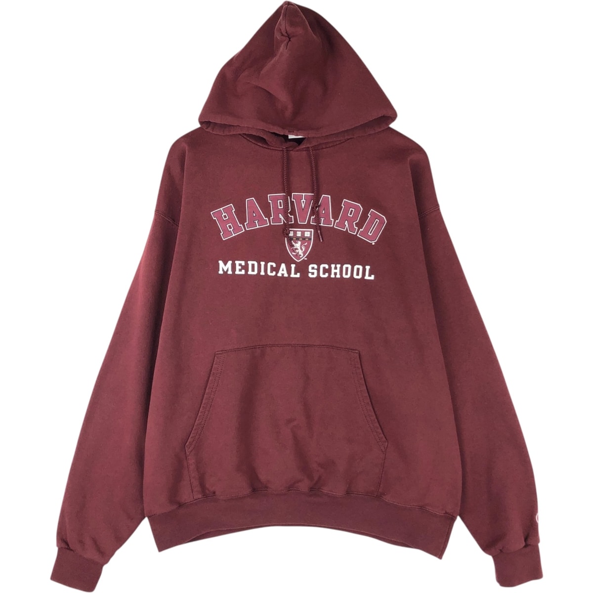 古着 チャンピオン Champion HARVARD UNIVERSITY ハーバード大学 3連プリント カレッジ スウェットプルオーバーパーカー メンズXL相当/eaa624058