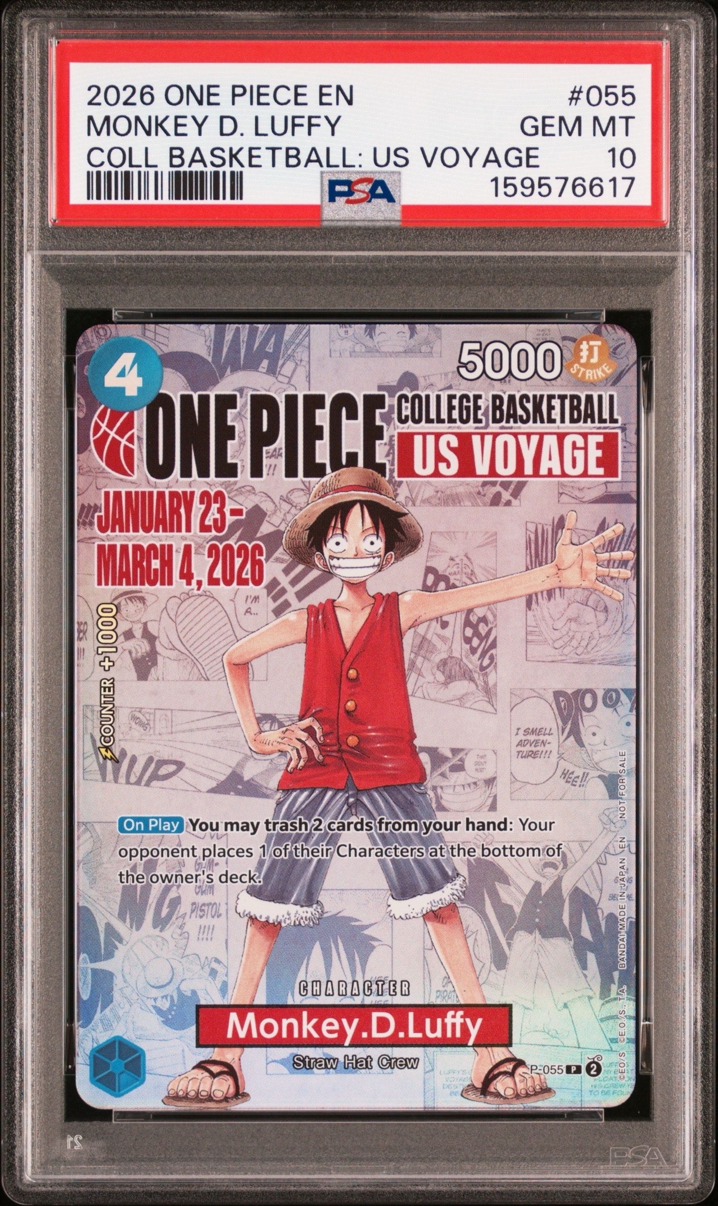 PSA10】モンキー・D・ルフィ：手配書 SR-SPC [ST01-012](ブースター