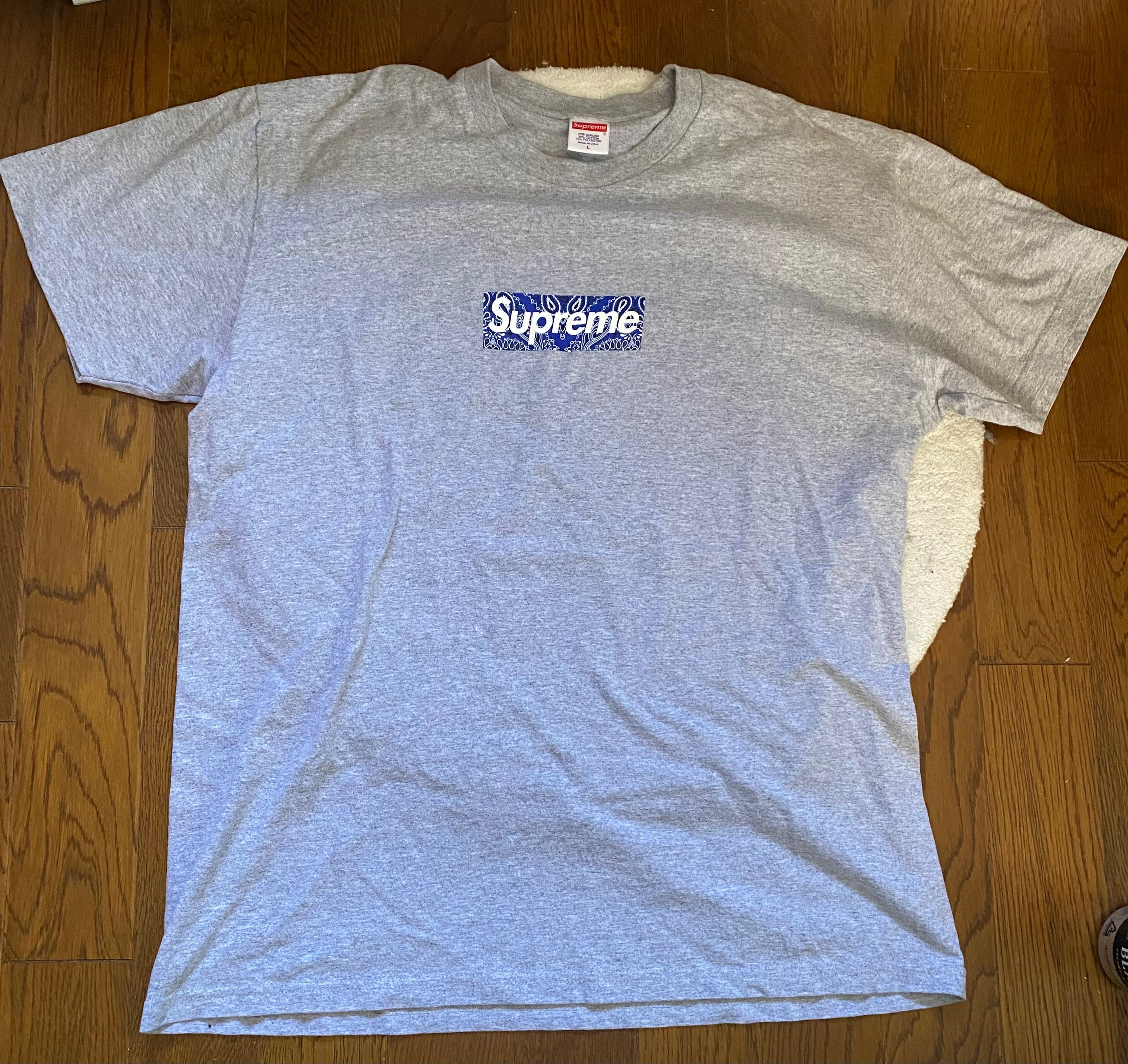 Supreme Bandana Box Logo Tee "Grey"