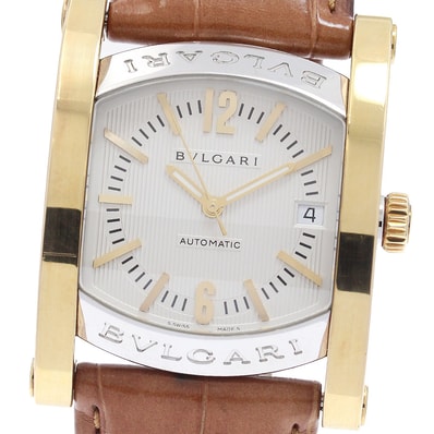 ★箱・保 ブルガリ アショーマ デイト AA44SG メンズ 【中古】