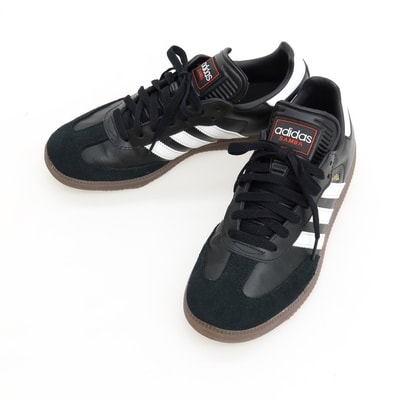 【中古】アディダス adidas SAMBA レザー スエード スニーカー ブラック【サイズ27】【メンズ】