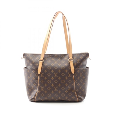 ルイ・ヴィトン LOUIS VUITTON トータリーMM トートバッグ バッグ PVCコーティングキャンバス レザー モノグラム レディース ブラウン系 M56689 【中古】