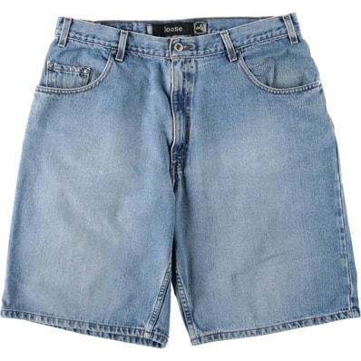 古着 90年代 リーバイス Levi's SILVER TAB シルバータブ LOOSE ルーズ デニムショーツ ハーフパンツ ジョーツ メンズw37相当 ヴィンテージ/eaa647984