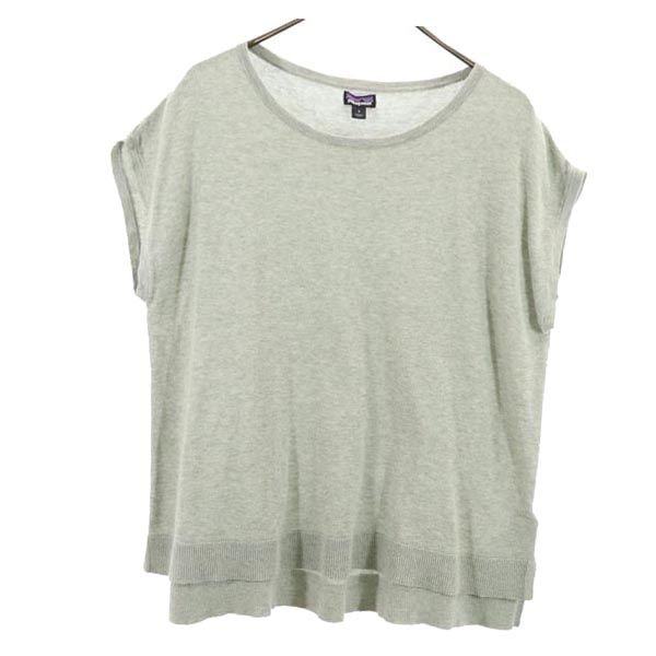 patagonia パタゴニア ノースリーブ ニット S グレー系 アウトドア