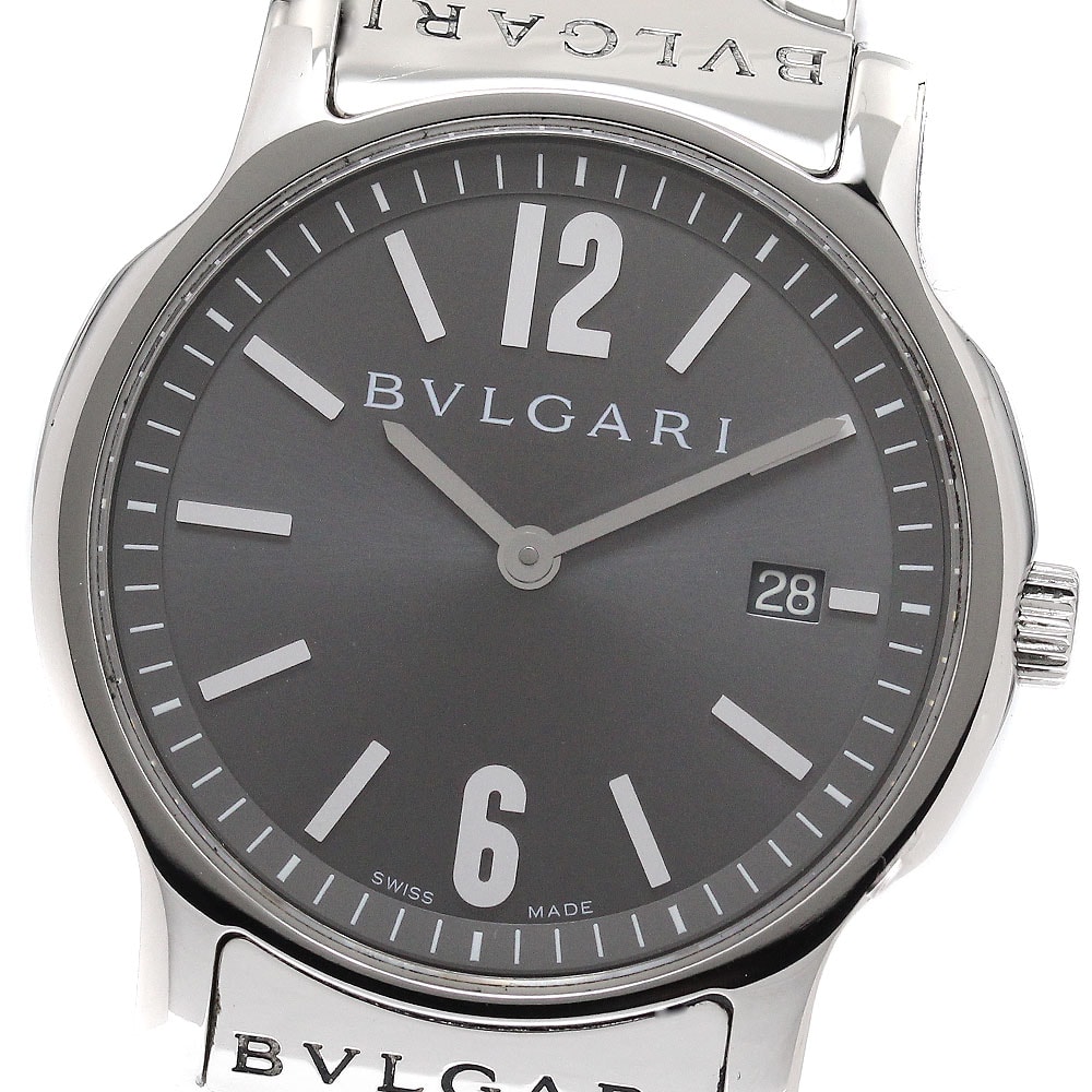 ブルガリ ソロテンポ デイト ST35S クォーツ メンズ 【中古】