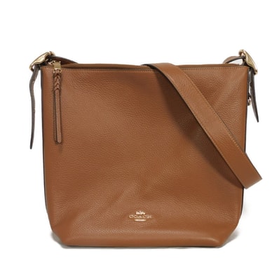 COACH コーチ ヴァル ダッフル 現行 リファインド ペブル カーフ ゴールド クロスボディ 未使用 ロゴ メタル ショルダーバッグ C2818