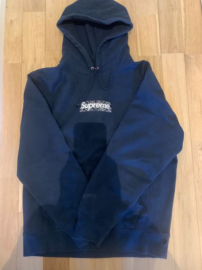 Supreme Bandana Box Logo Hooded Sweatshirt "Navy"